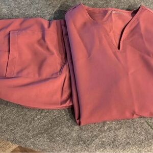 Mauve/Pink Scrub Top